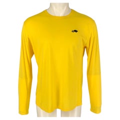 MARC JACOBS Stinky Rat Size L Yellow Cotton Long Sleeve T-shirt