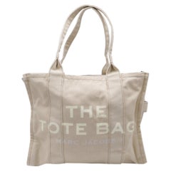 Marc Jacobs The Large Tote Bag in White Canvas