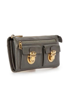 Marc Jacobs Vintage Grey Leather Continental Wallet