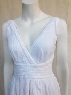 Marc Jacobs White Cotton "Greek Goddess" Dress