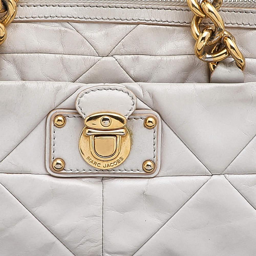 Women's Marc Jacobs White Leather Chain Shoulder Bag