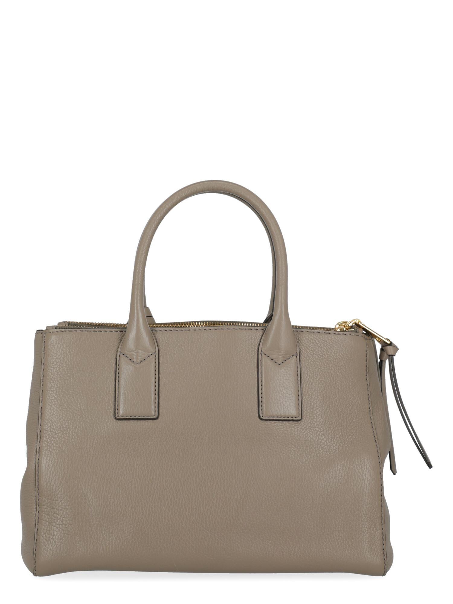 Women's Marc Jacobs Women Handbags Beige Leather