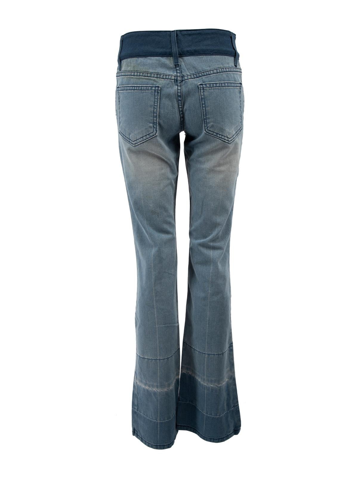 Marc Jacobs Women's Embroidered Waistband Straight Leg Jeans In Good Condition In London, GB