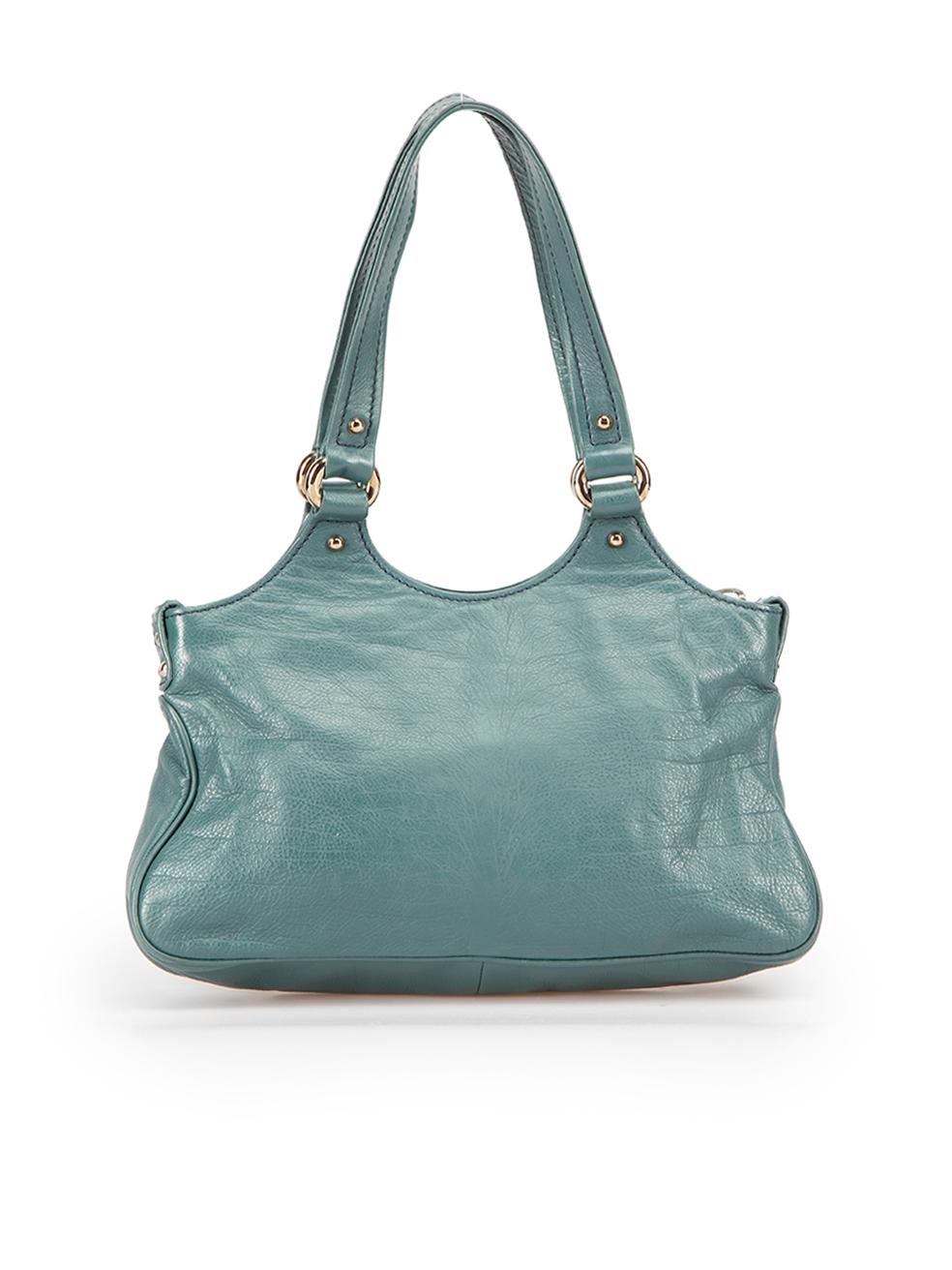 Marc Jacobs Women's Green Leather Medium Shoulder Bag In Good Condition In London, GB