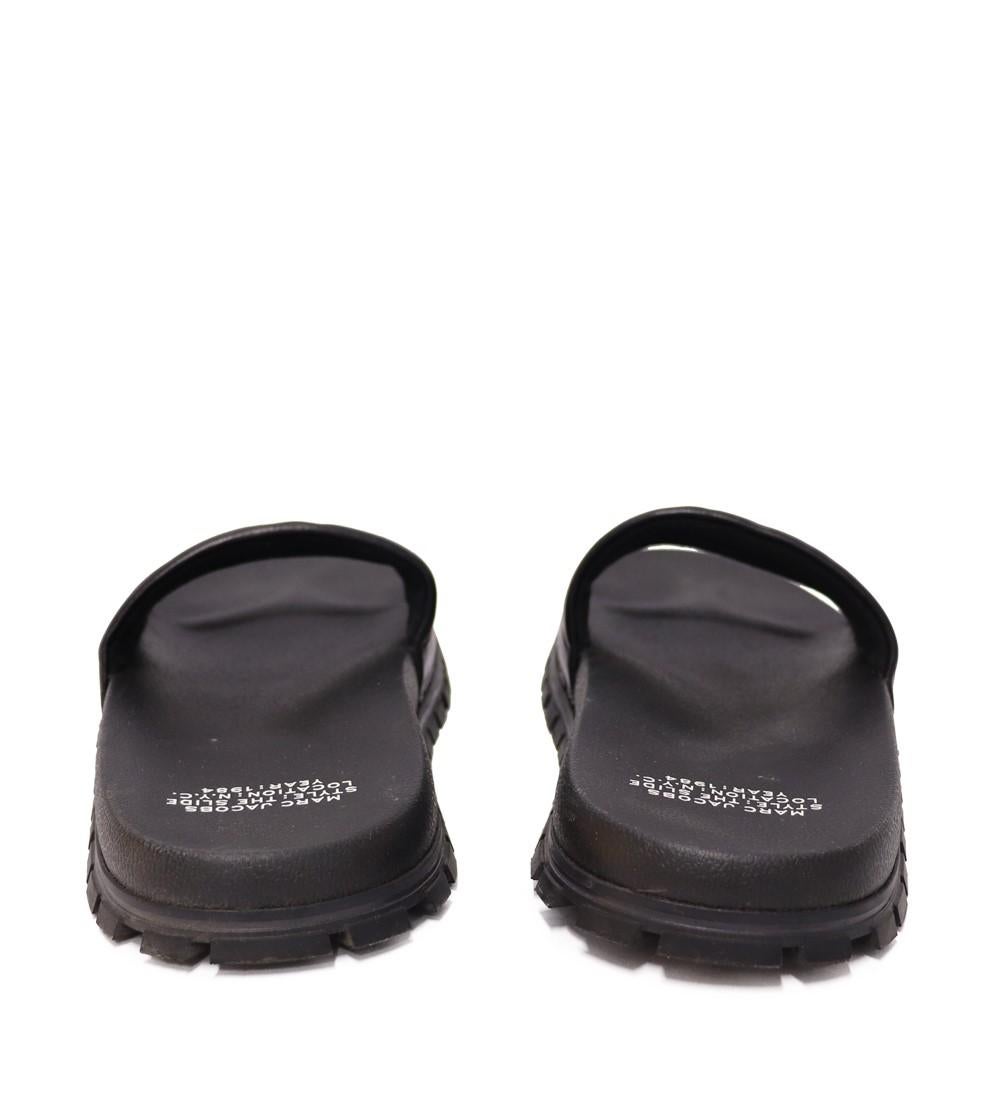 Marc Jacobs Women's Leather Slides Size EU 40 In Excellent Condition For Sale In Amman, JO