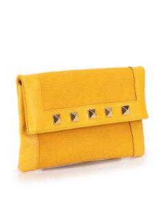 Marc Jacobs Women's Saffron Yellow Eugenie Stud Accent Clutch