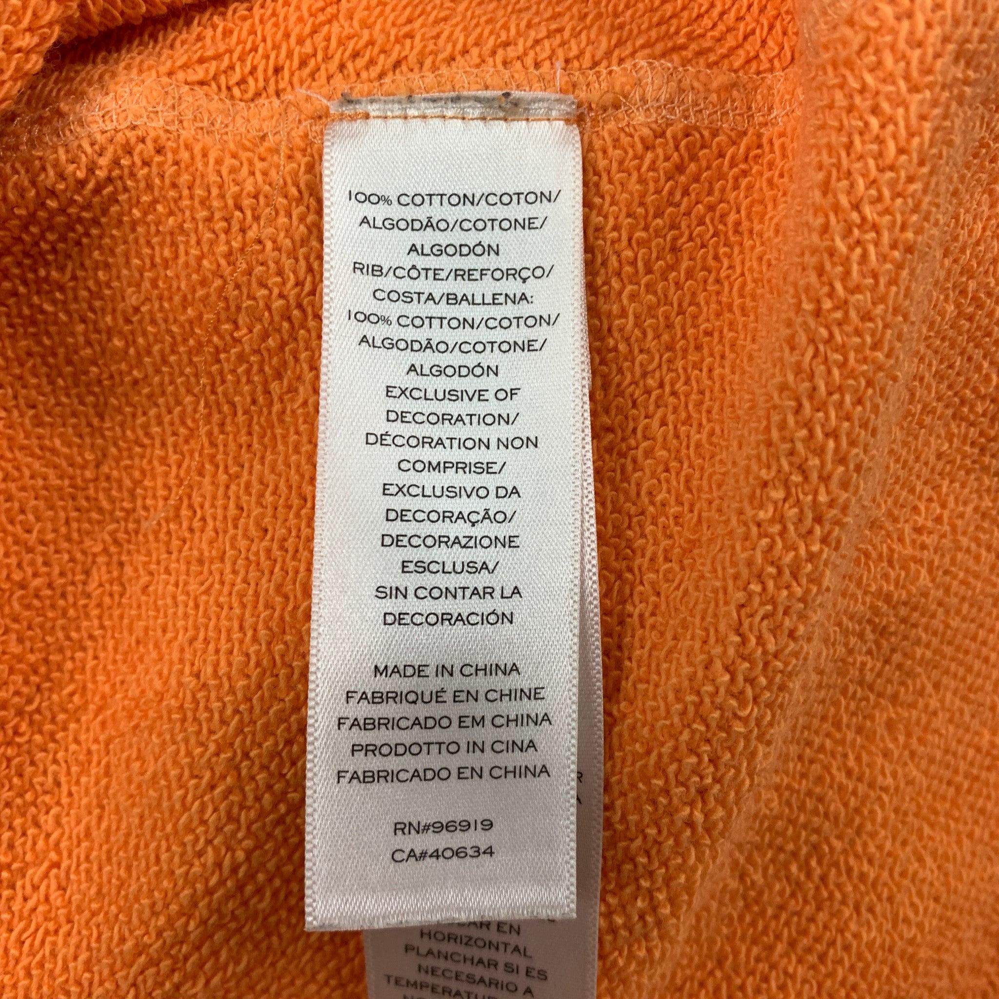 Men's MARC JACOBS x PEANUTS Size L Orange Black Graphic Cotton Crew-Neck Sweatshirt For Sale