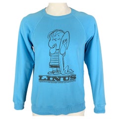 MARC JACOBS x PEANUTS Size M Blue Black Graphic Cotton Crew-Neck Sweatshirt