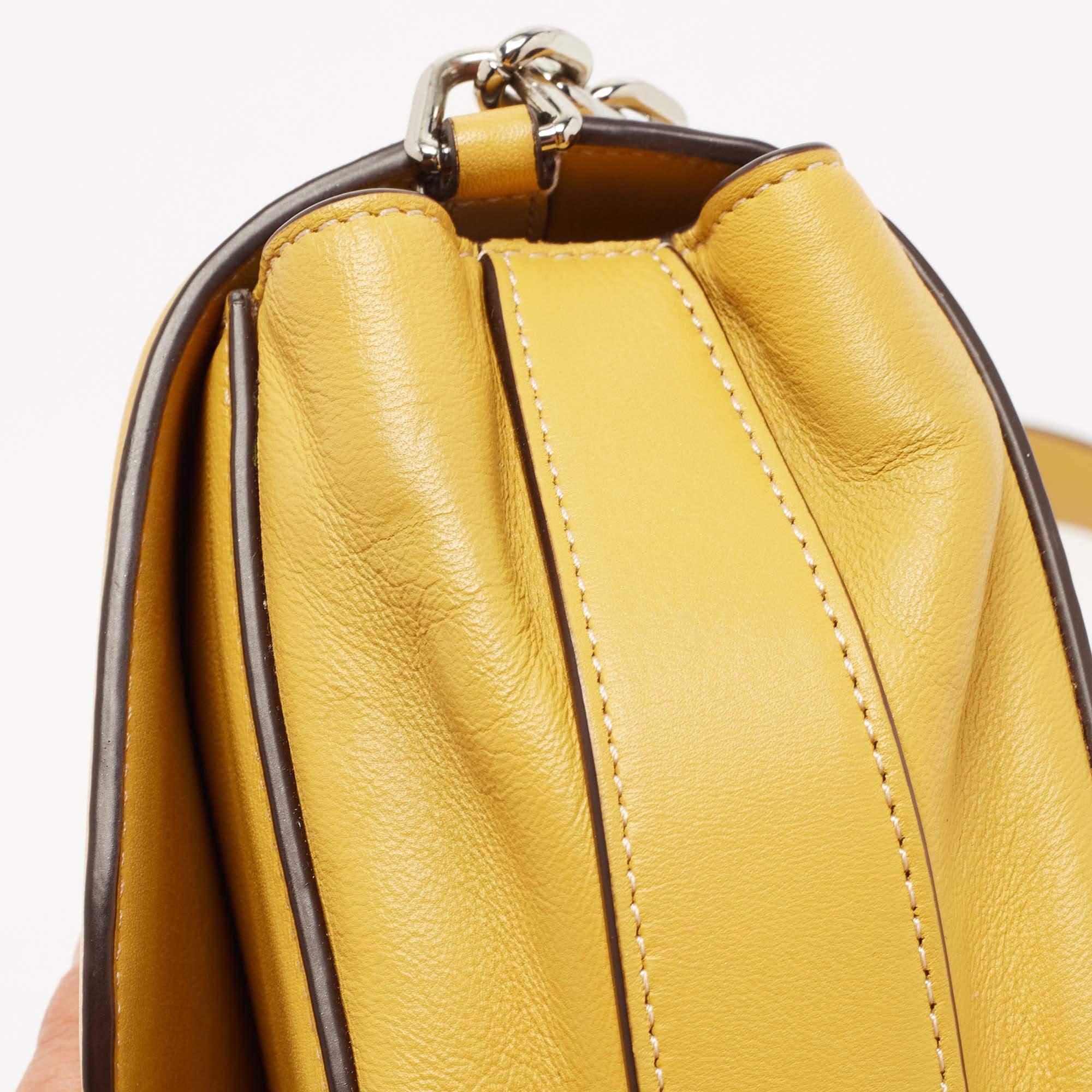 Marc Jacobs Yellow Leather West End The Jane Saddle Shoulder Bag 7