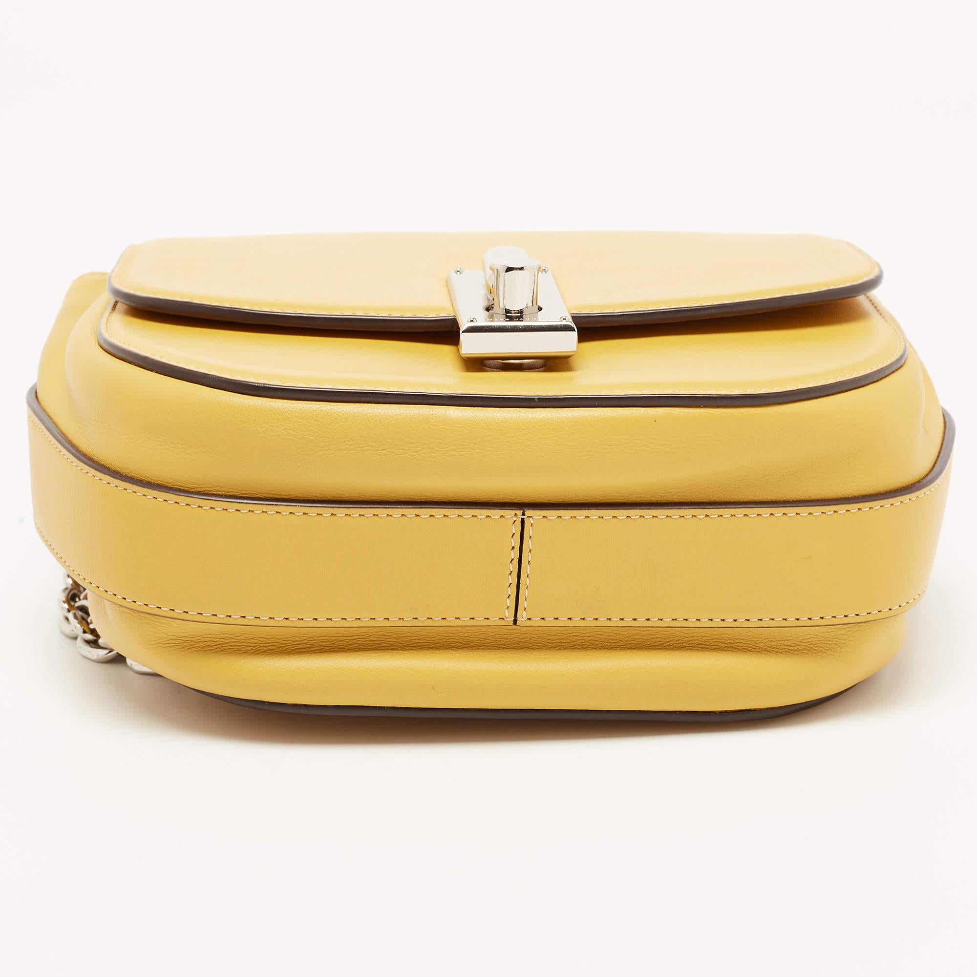 Marc Jacobs Yellow Leather West End The Jane Saddle Shoulder Bag 11