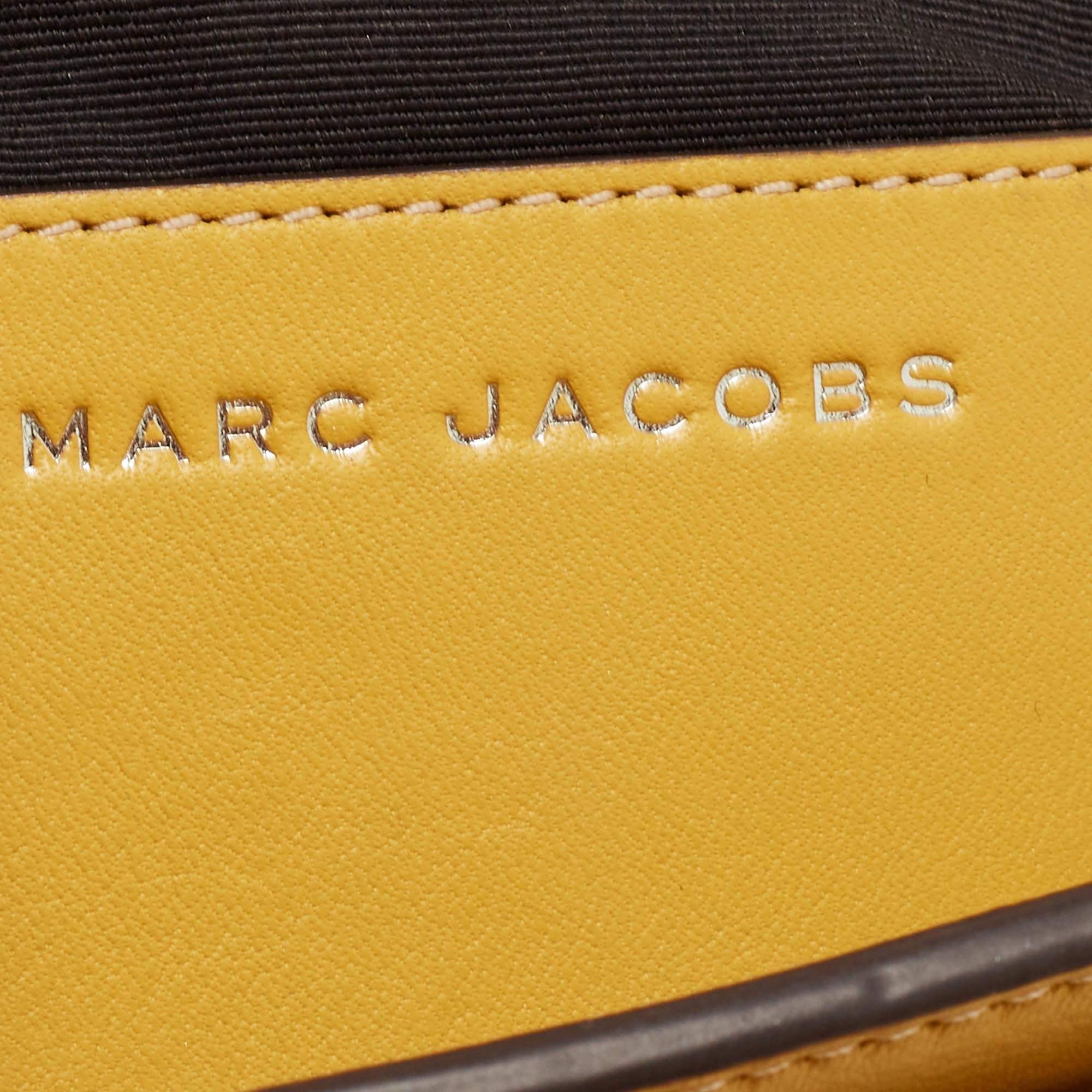 Women's Marc Jacobs Yellow Leather West End The Jane Saddle Shoulder Bag