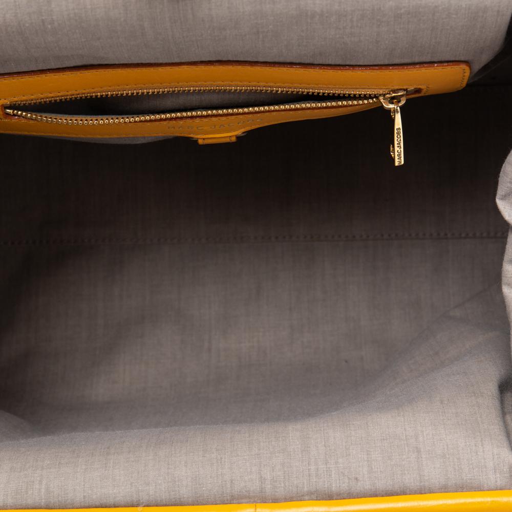 Marc Jacobs Yellow Quilted Leather Stam Satchel 2