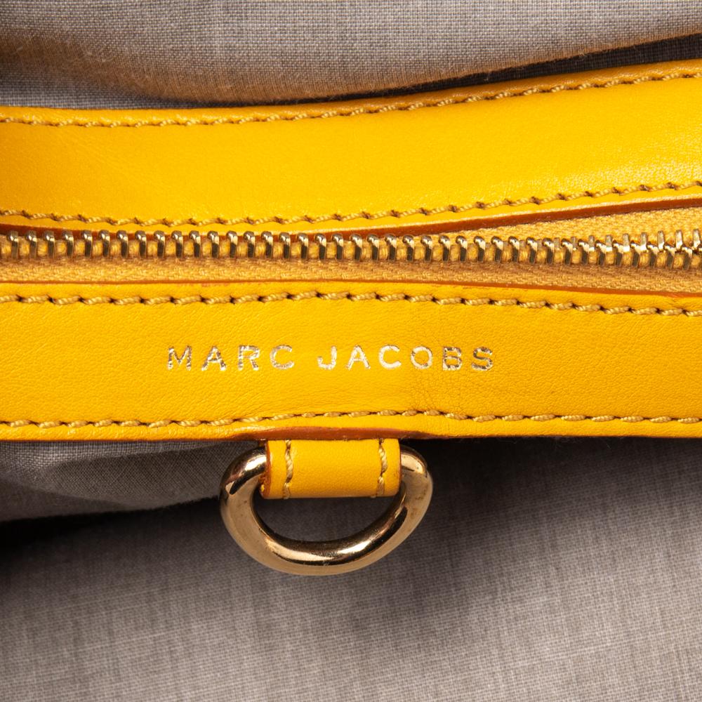 Marc Jacobs Yellow Quilted Leather Stam Satchel 3