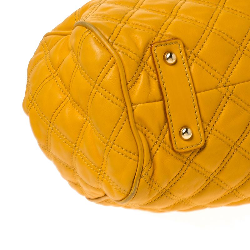 Marc Jacobs Yellow Quilted Leather Stam Shoulder Bag 1