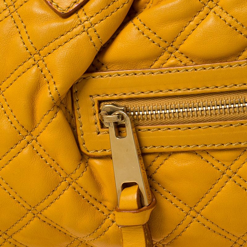 Marc Jacobs Yellow Quilted Leather Stam Shoulder Bag 2