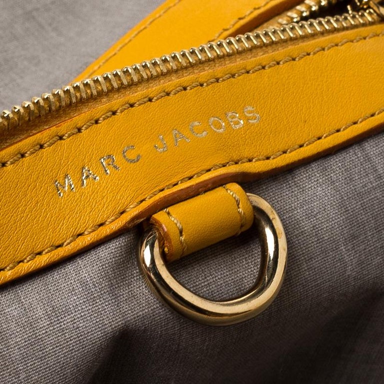 Marc Jacobs Yellow Quilted Leather Stam Shoulder Bag For Sale at 1stDibs