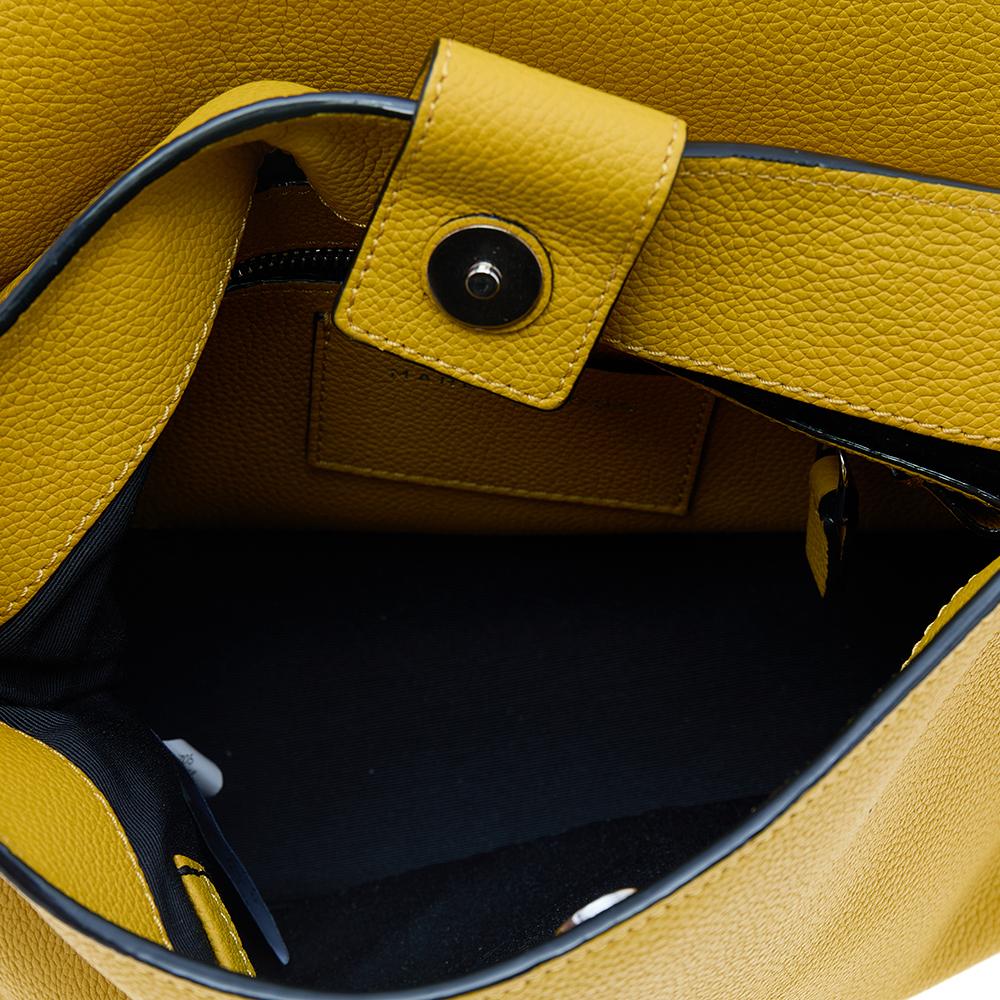 Women's Marc Jacobs Yellow Suede And Leather Waverly Top Handle Bag