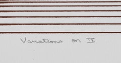 Variations on II, sérigraphie abstraite géométrique de Marc Koller