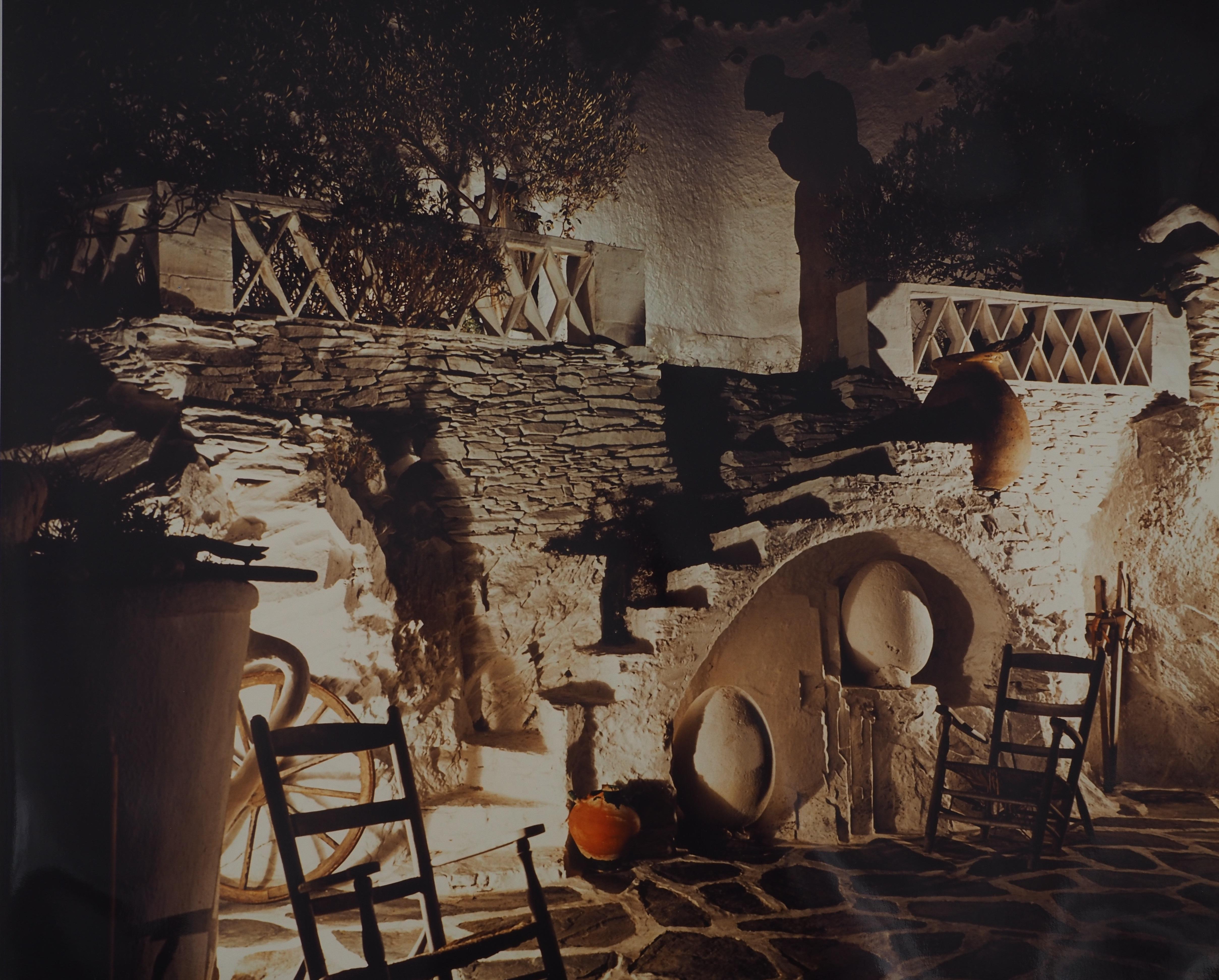 Exterior of Dalí's Figueras Castle - Original Gelatin Silver Photography - Black Landscape Photograph by Marc Lacroix