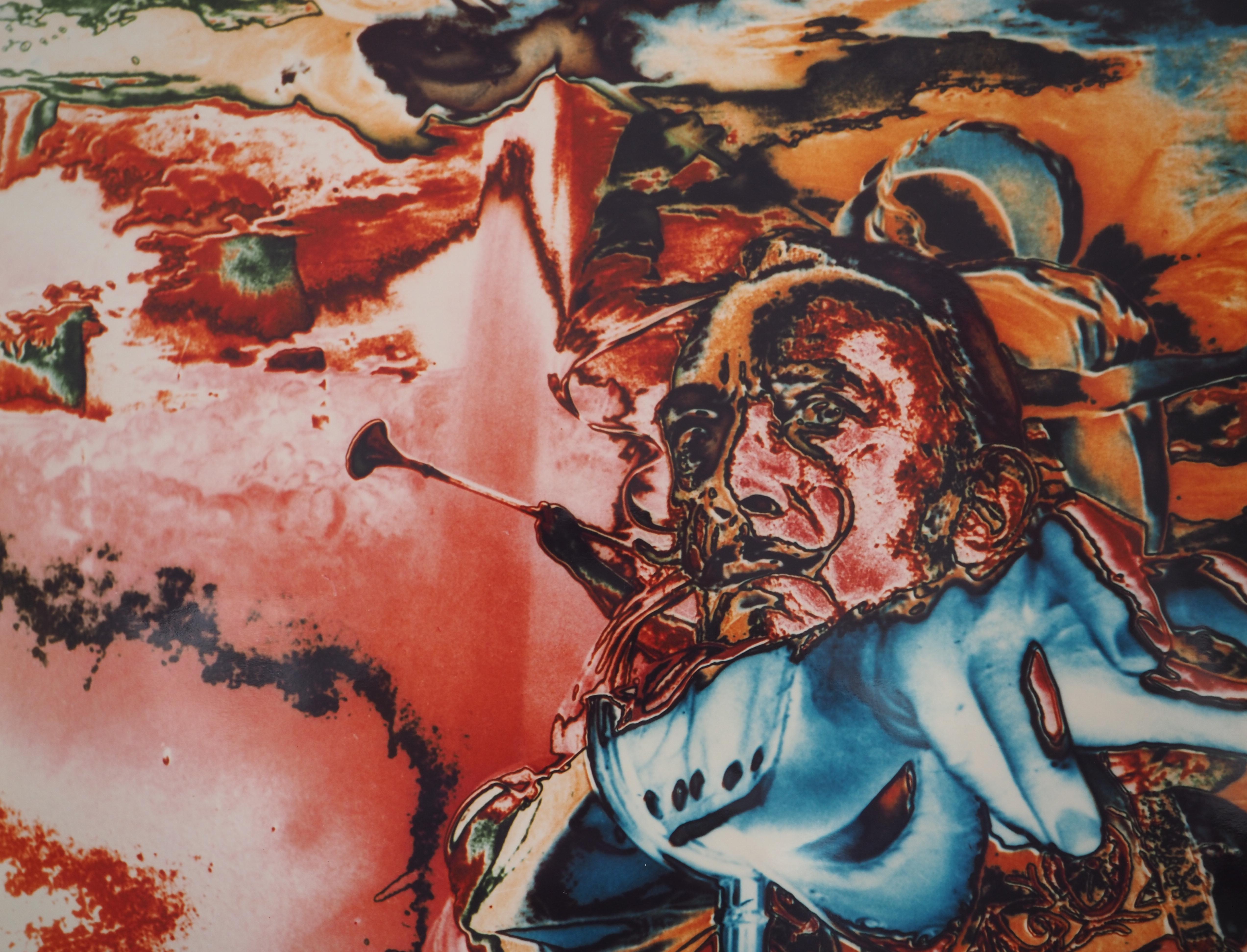Psychedelic and Surrealist Dali – Original Gelatinesilberfotografie, signiert im Angebot 1