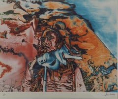 Dali - Photographie originale en argent gélatino-analogique et surréaliste, signée
