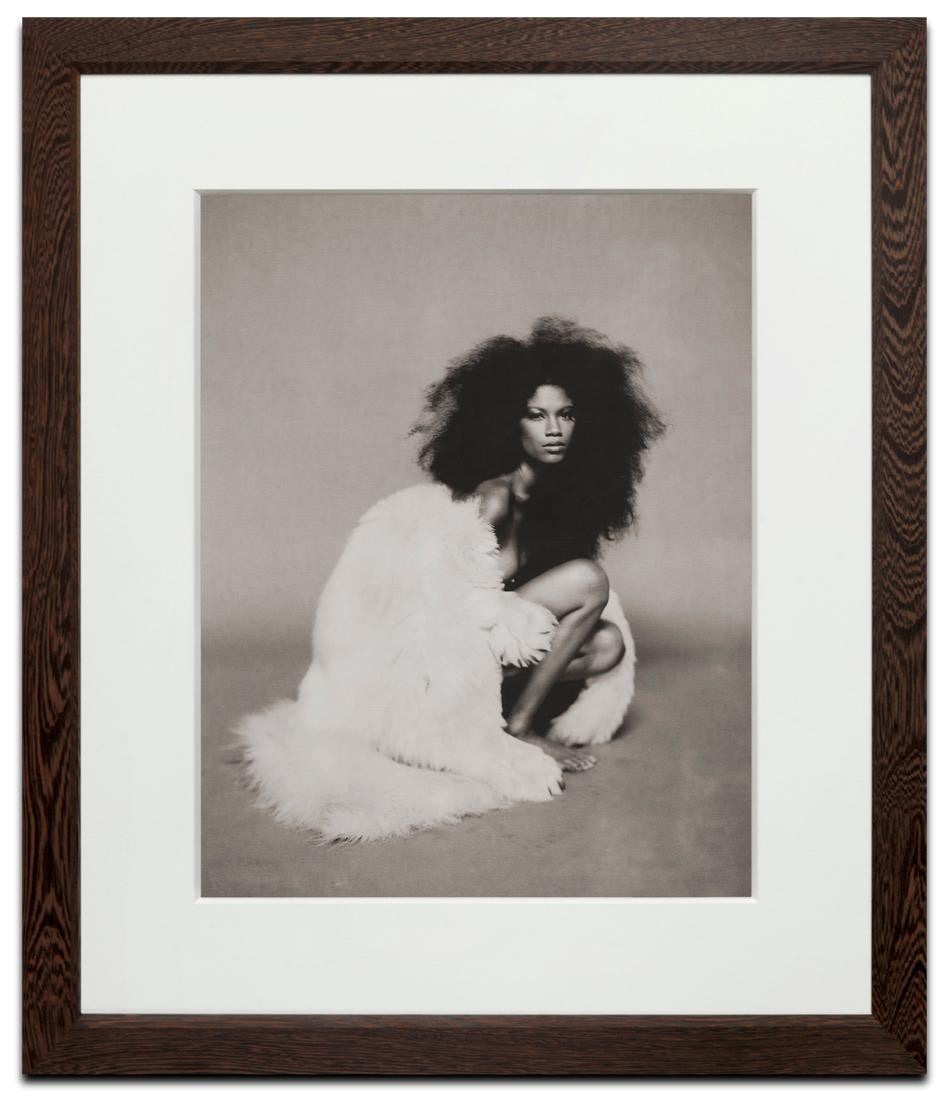 Eskimo Girl, Nude, Fine Art Photography - Gray Black and White Photograph by Marc Lagrange