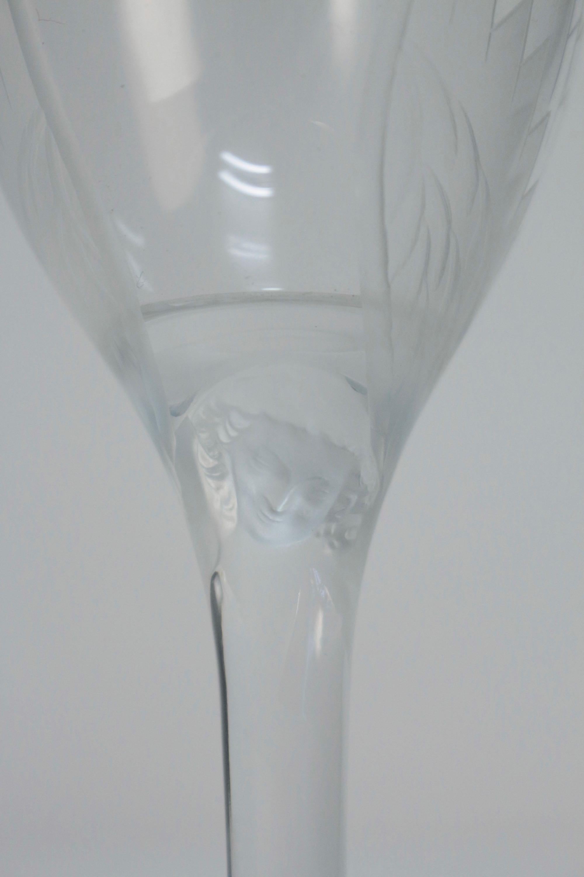 coupe champagne lalique ange