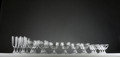 Marc Lalique für Lalique Frankreich, „Rambouillet“-Kristallgeschirrservice für 6 Personen