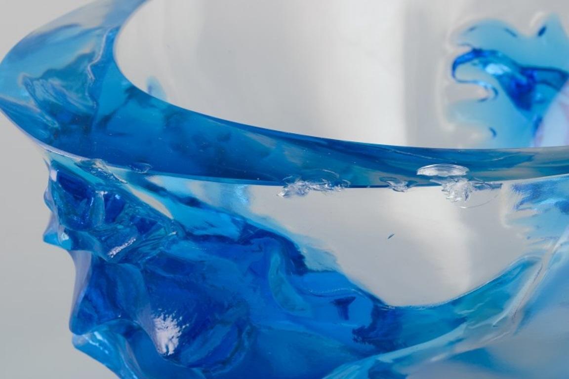 Marc Lalique, France. Colossale et impressionnant bol en verre d'artHaiti. Bon état - En vente à Copenhagen, DK