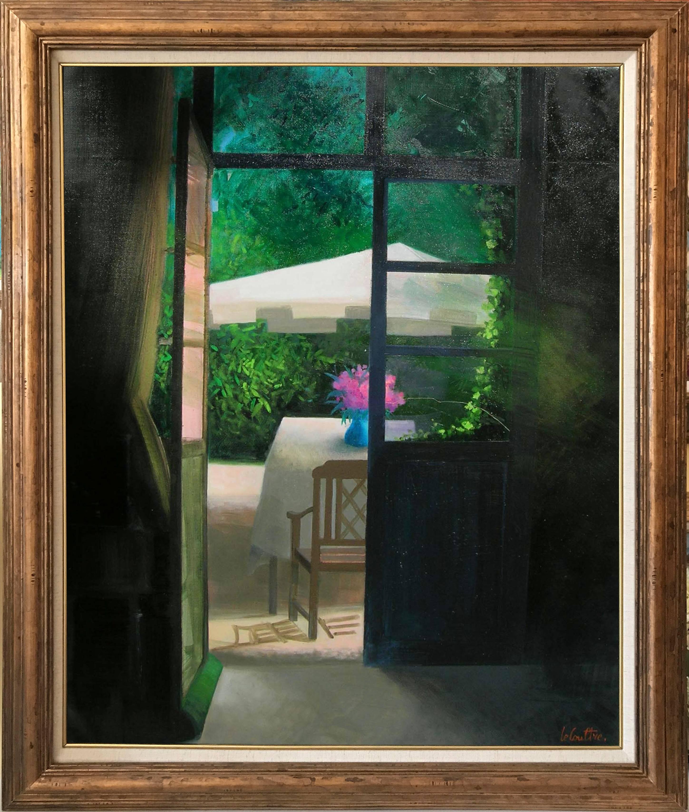 Le Carreau Cassé (The Broken Window) - Painting by Marc le Coultre
