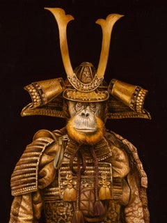 Marc Le Rest, Samurai Tomoe, Oil on Canvas, Framed, Signed and Dated