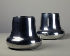 Marc Newson:: Rafraîchisseur à champagne ou à vin:: Habitat:: vers 1998:: aluminium poli