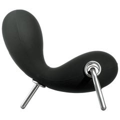 Marc Newson Embyro Armchair in Black Fabric Upholstery by Cappellini