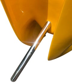 Marc Newson Felt Chair in Yellow Fiberglass Shell