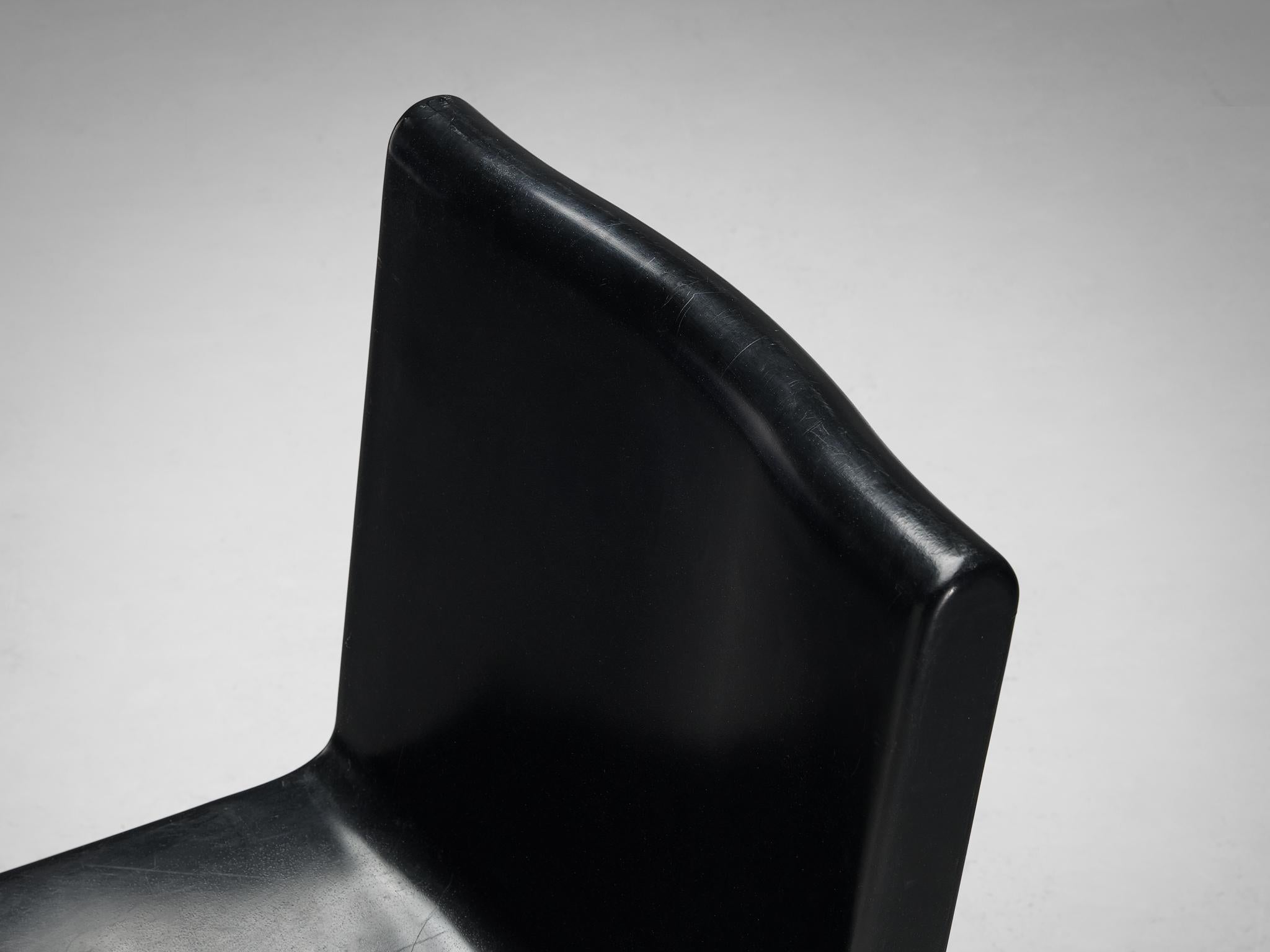 Plastic Marc Newson 'Kiss the Future' Chair in Black Molded Polypropylene For Sale