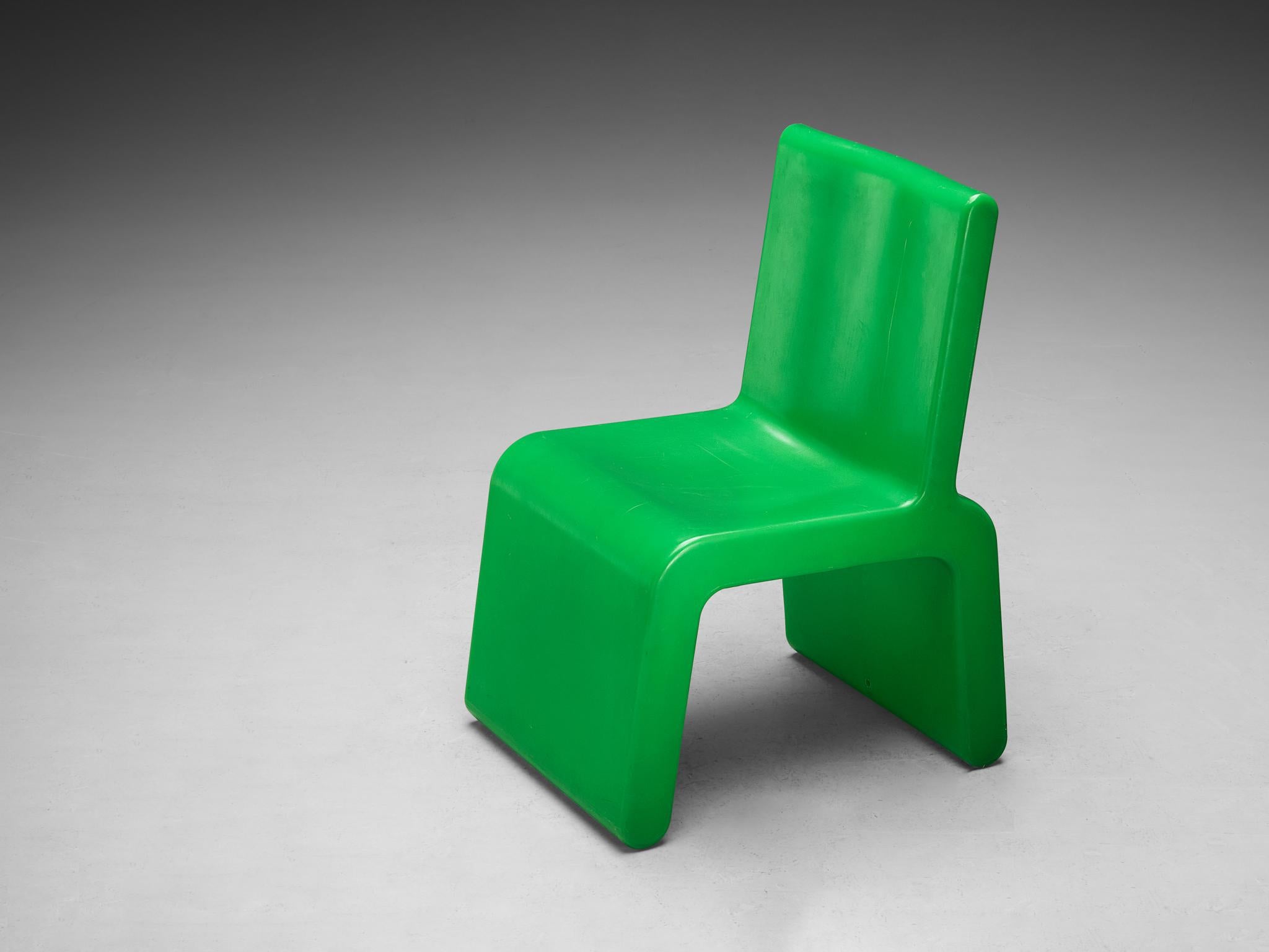 Marc Newson for W & LT (Wild & Lethal Trash) retail stores, chair, part of the 'Kiss the Future' series, rotation molded polypropylene, Australia / Belgium, 1996-1997 

Marc Newson (1963-), is an Australian-American designer recognized as one of the