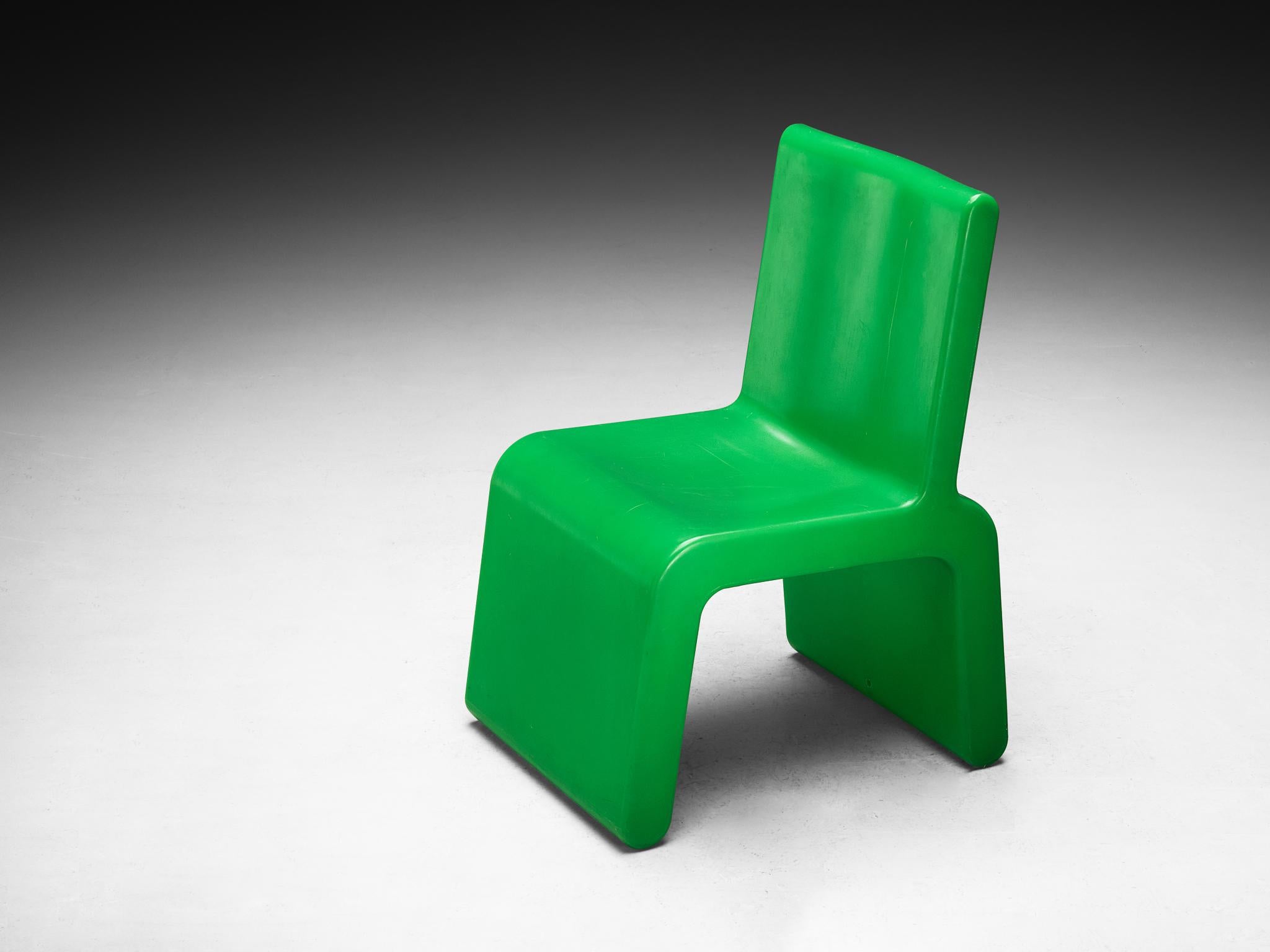 Marc Newson for W & LT (Wild & Lethal Trash) retail stores, chair, part of the 'Kiss the Future' series, rotation molded polypropylene, Australia / Belgium, 1996-1997 

Marc Newson (1963-), is an Australian-American designer recognized as one of the
