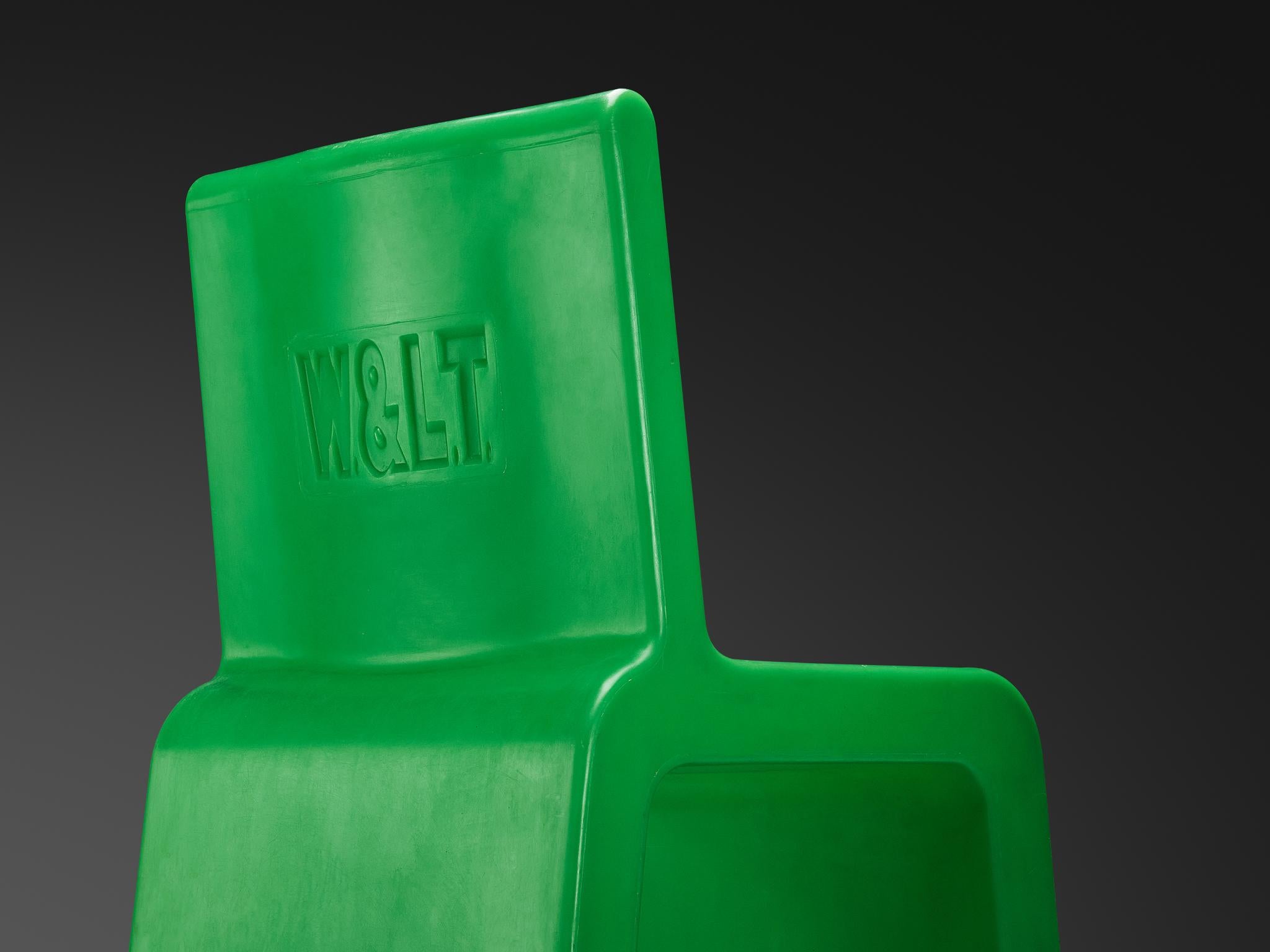 Post-Modern Marc Newson 'Kiss the Future' Chair in Green Molded Polypropylene For Sale