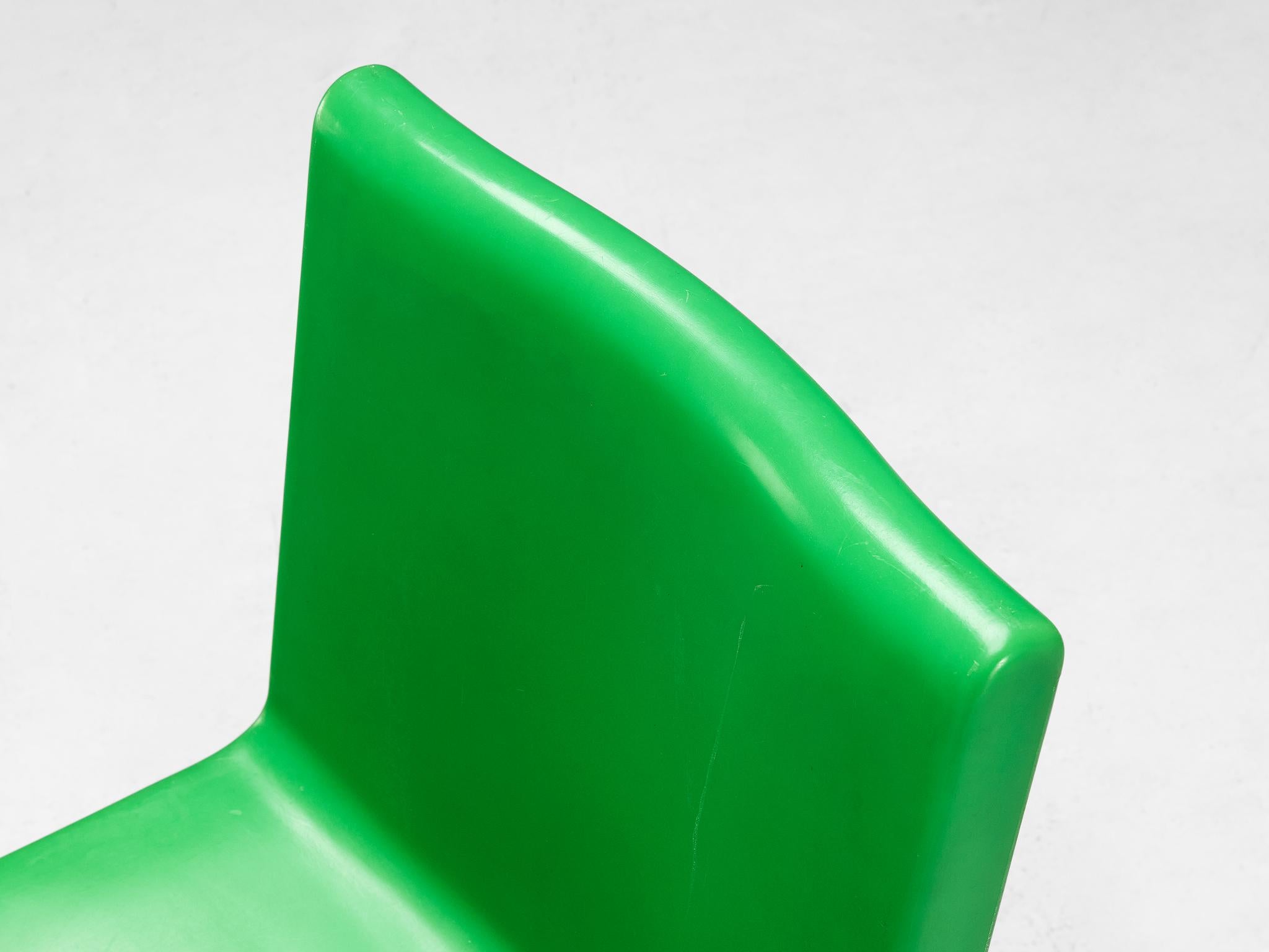 Plastic Marc Newson 'Kiss the Future' Chair in Green Molded Polypropylene  For Sale