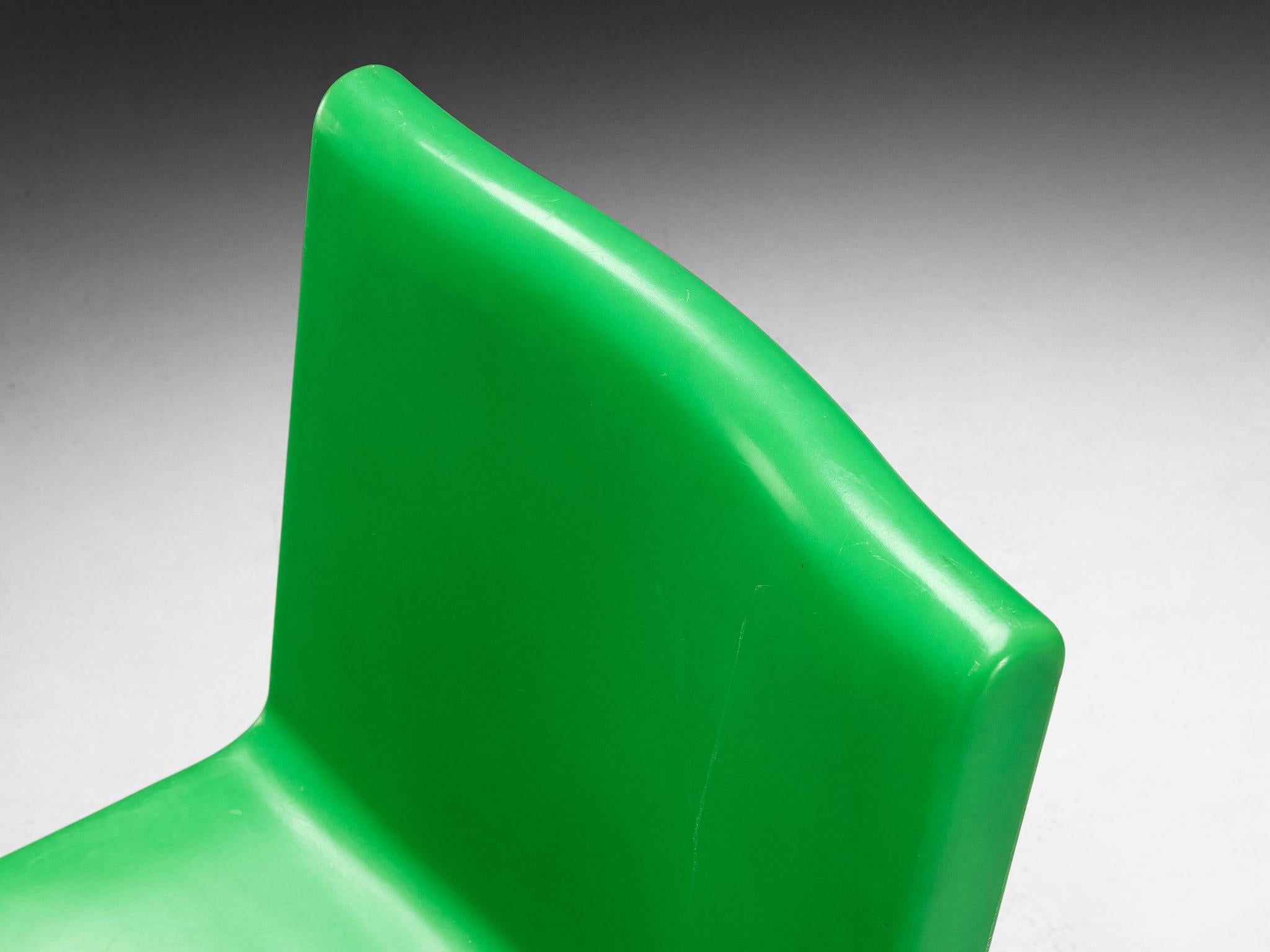 Plastic Marc Newson 'Kiss the Future' Chair in Green Molded Polypropylene For Sale