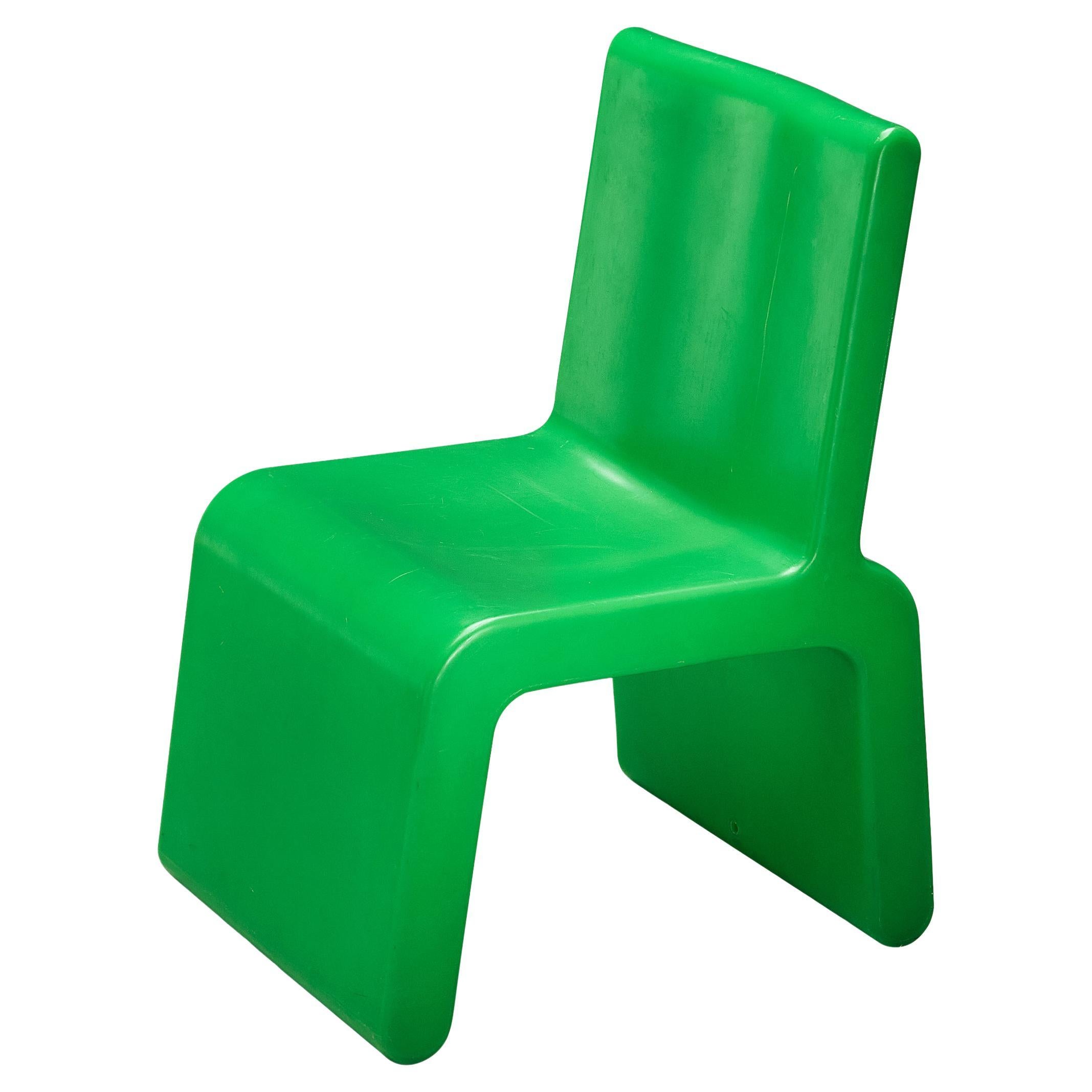 Marc Newson 'Kiss the Future' Chair in Green Molded Polypropylene 