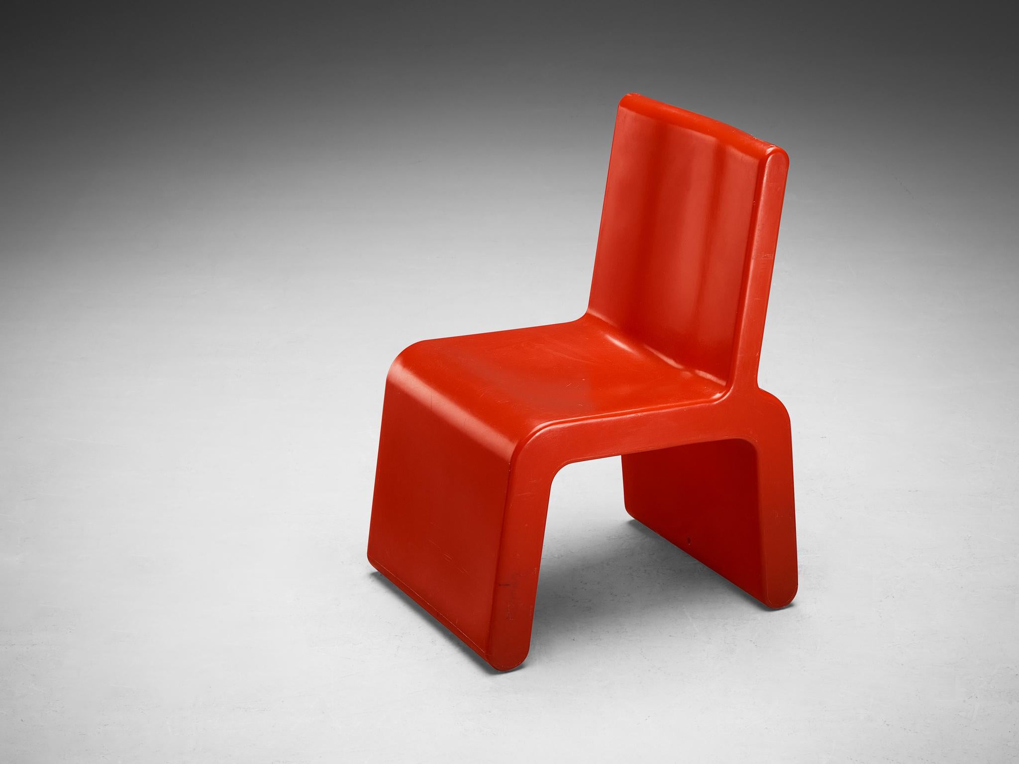 Marc Newson for W & LT (Wild & Lethal Trash) retail stores, chair, part of the 'Kiss the Future' series, rotation molded polypropylene, Australia / Belgium, 1996-1997 

Marc Newson (1963-), is an Australian-American designer recognized as one of the