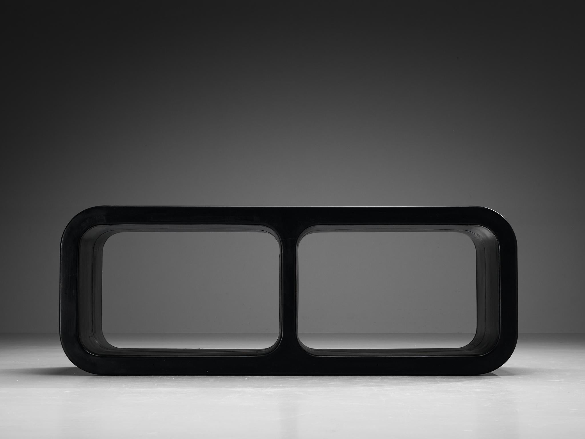 Marc Newson „Kiss the Future“ Sideboard aus schwarz geformtem Polypropylen  (Postmoderne) im Angebot