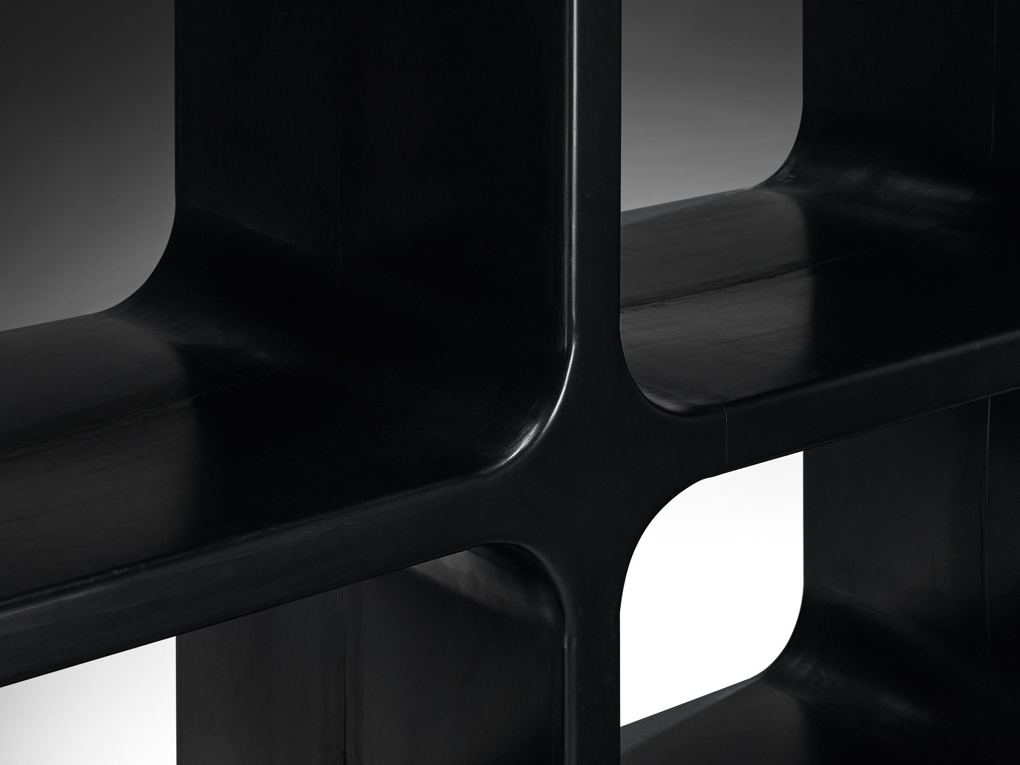 Contenitore 'Kiss the Future' di Marc Newson in polipropilene stampato nero in vendita 3