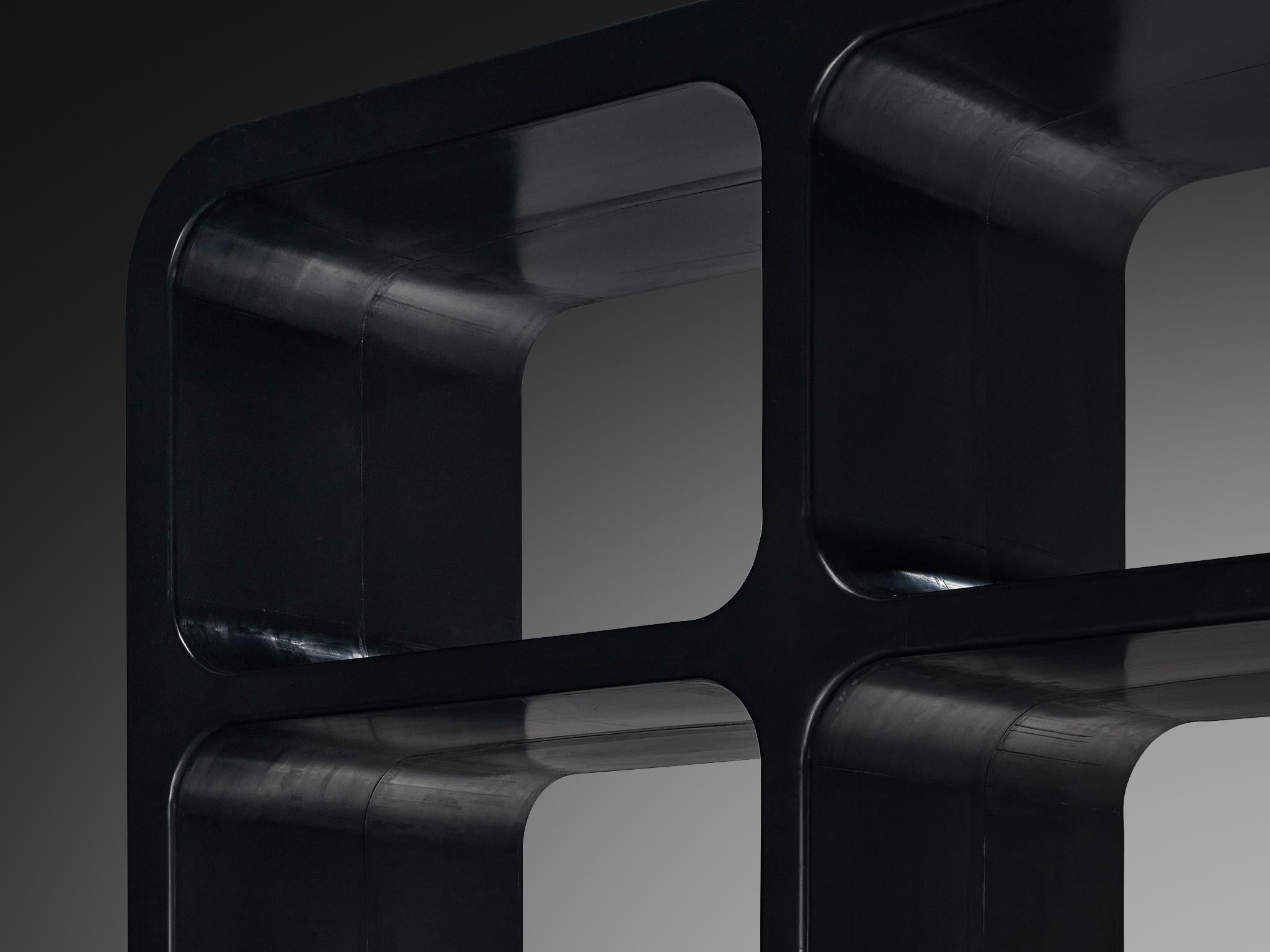 Belga Contenitore 'Kiss the Future' di Marc Newson in polipropilene stampato nero in vendita