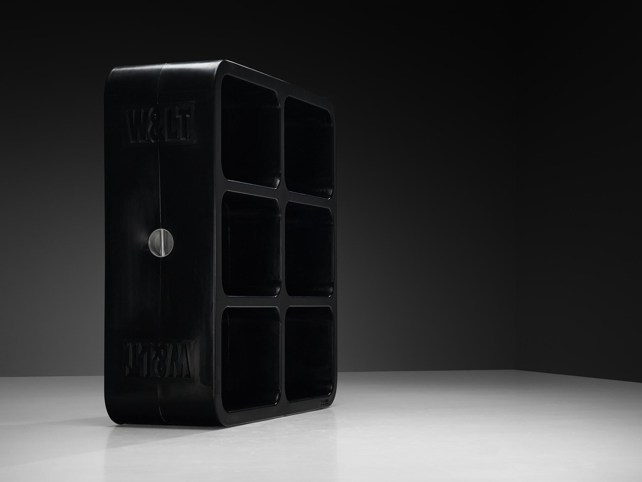Plastica Contenitore 'Kiss the Future' di Marc Newson in polipropilene stampato nero in vendita