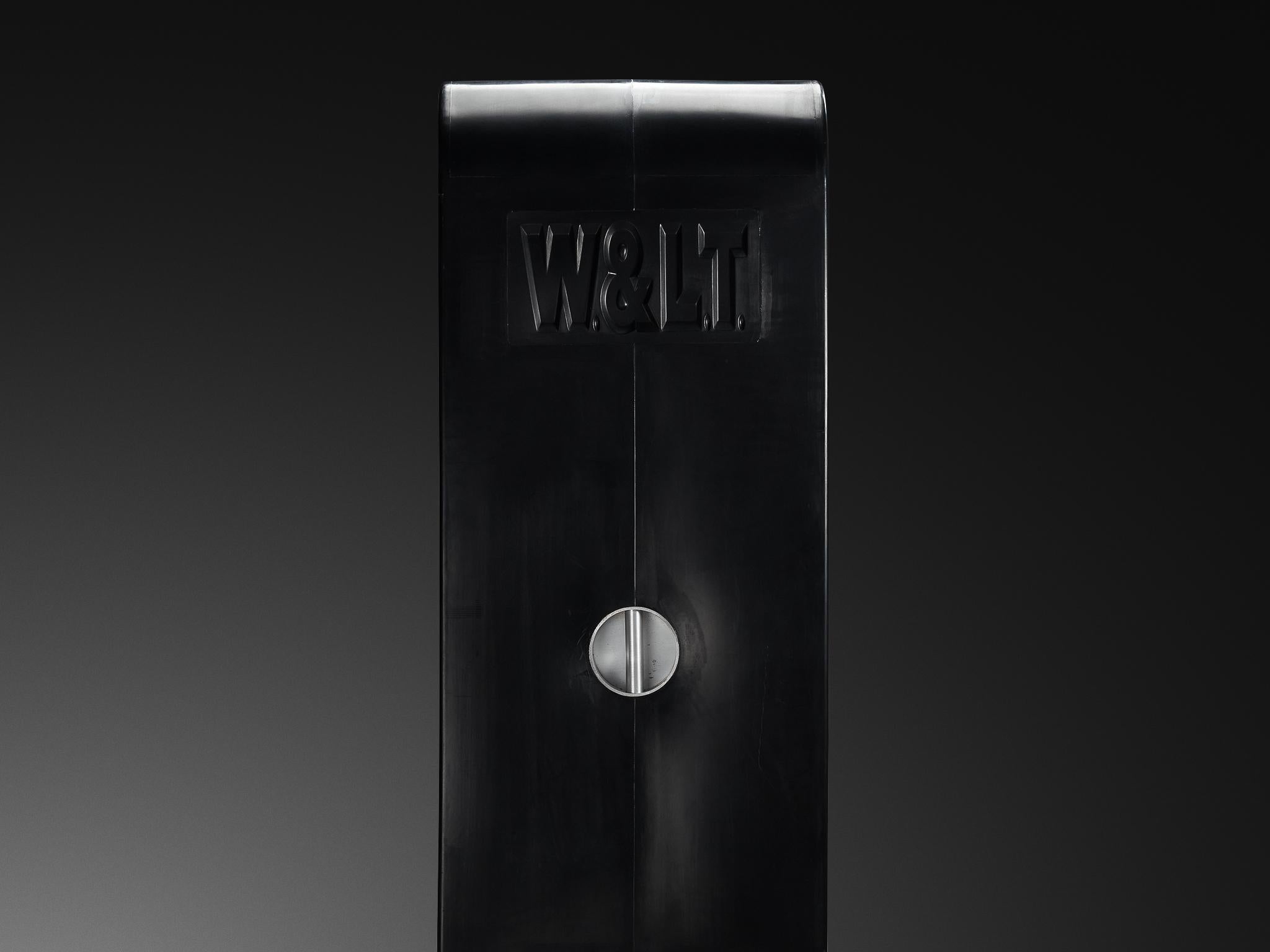 Contenitore 'Kiss the Future' di Marc Newson in polipropilene stampato nero in vendita 1