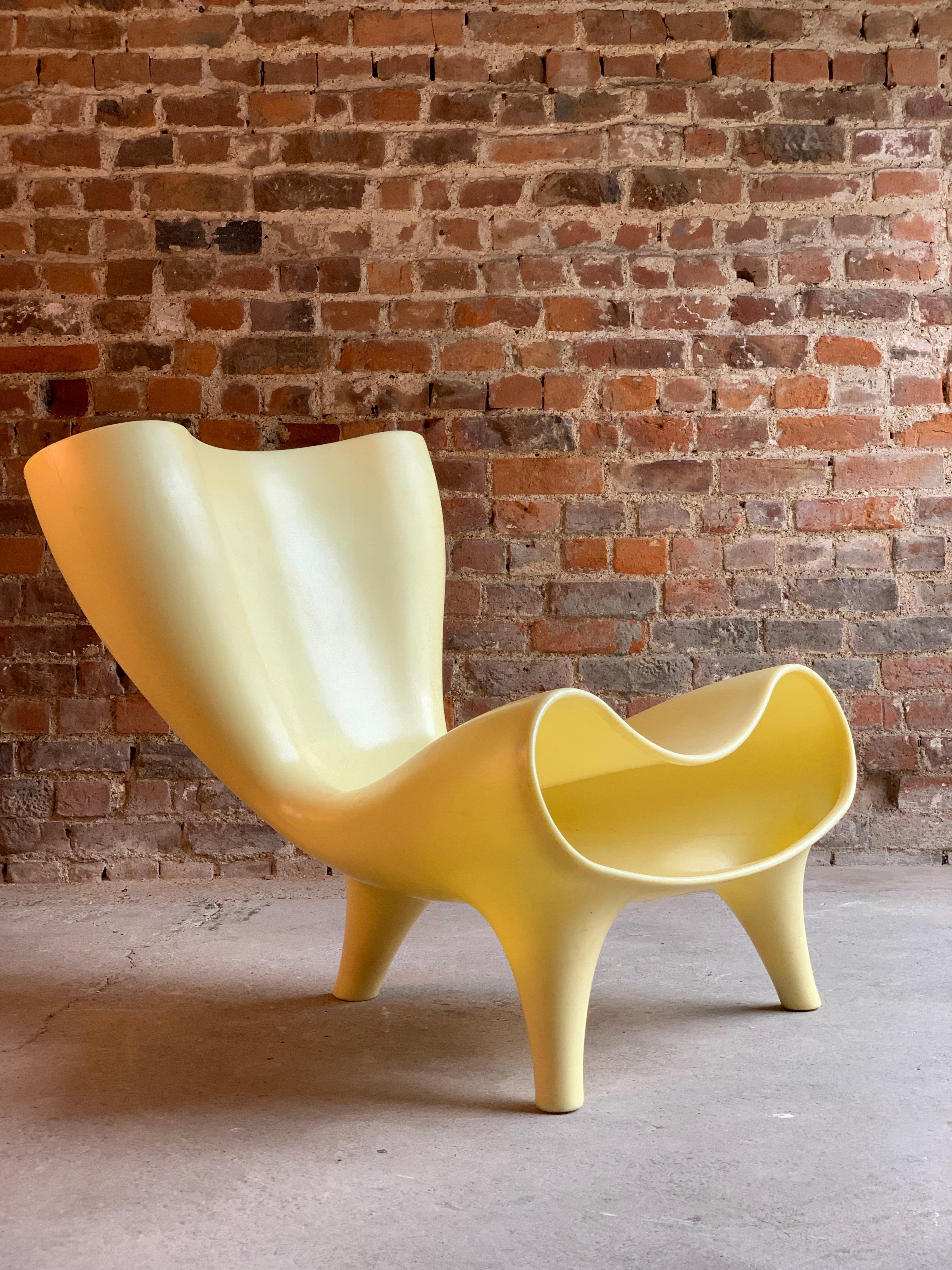 Marc Newson Orgone chair, circa 1993

Rare Orgone chair by Marc Newson circa 1993 finished in ivory, the Orgone chair was designed in 1993 by Marc Newson. The original design comes from a series of limited edition aluminum furniture designed by