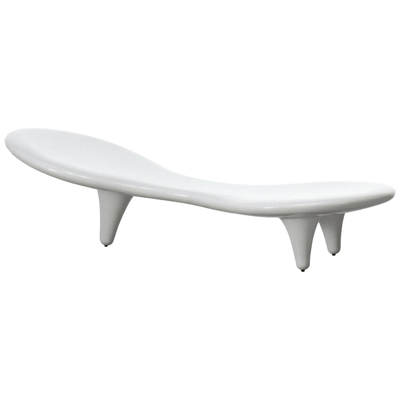 Marc Newson Orgone Chaise Longue in Glossy Lacquered Fiberglass for Cappellini