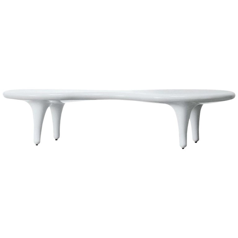 Customizable Marc Newson Orgone Table in Fiberglass and Poplar for  Cappellini For Sale at 1stDibs